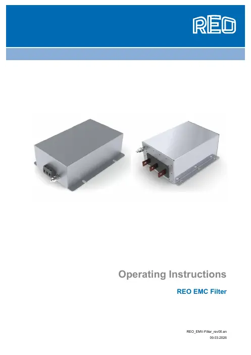 Copertina: Istruzioni per l'uso filtri EMC