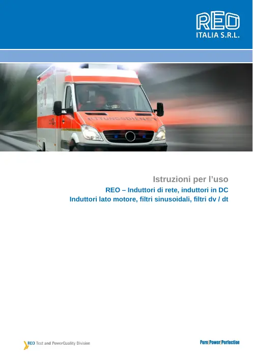 Copertina: Istruzioni per l'uso induttanze e filtri