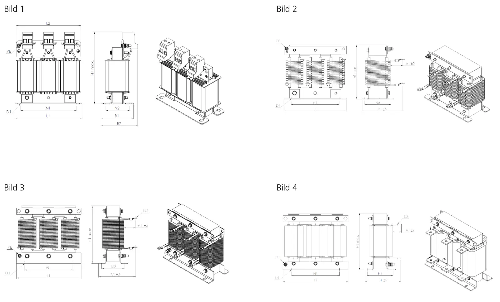 Disegno tecnico: Induttanza motore N CNW 854
